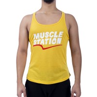 Muscle Station Tank Top Atlet Sarı